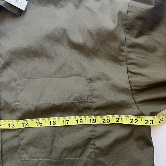 Madewell Top Women's Small Minimalist Button Up Crop Straight-Hem Shirt - Picture 9 of 10